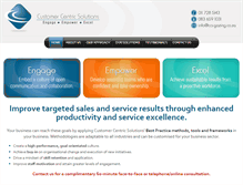 Tablet Screenshot of customercentricsolutions.co.za